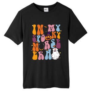 Groovy Retro In My Spooky Nurse Era Spooky Nurse Halloween Funny Gift Tall Fusion ChromaSoft Performance T-Shirt