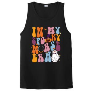 Groovy Retro In My Spooky Nurse Era Spooky Nurse Halloween Funny Gift PosiCharge Competitor Tank