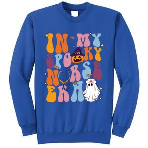 Groovy Retro In My Spooky Nurse Era Spooky Nurse Halloween Funny Gift Sweatshirt