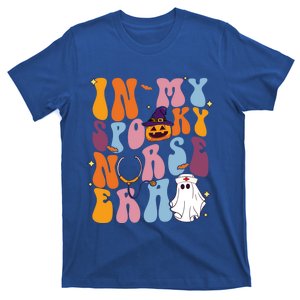 Groovy Retro In My Spooky Nurse Era Spooky Nurse Halloween Funny Gift T-Shirt