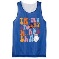 Groovy Retro In My Spooky Nurse Era Spooky Nurse Halloween Funny Gift Mesh Reversible Basketball Jersey Tank