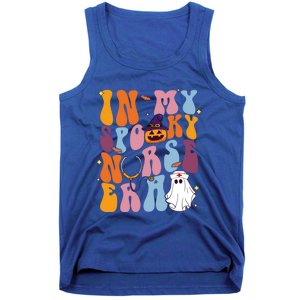 Groovy Retro In My Spooky Nurse Era Spooky Nurse Halloween Funny Gift Tank Top