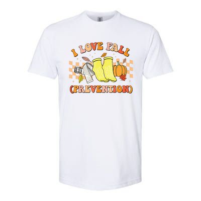 Groovy Retro I Love Fall Prevention Fall Physical Therapy Softstyle CVC T-Shirt