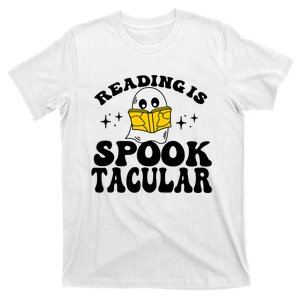 Ghost Reading Is Spooktacular Reading Teacher Halloween T-Shirt