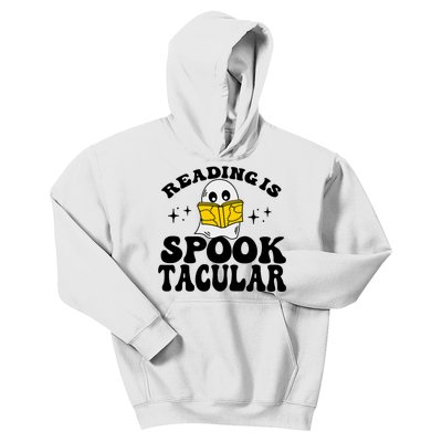 Ghost Reading Is Spooktacular Reading Teacher Halloween Kids Hoodie