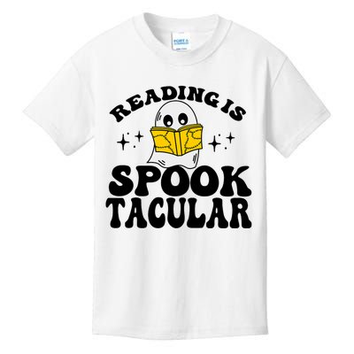 Ghost Reading Is Spooktacular Reading Teacher Halloween Kids T-Shirt