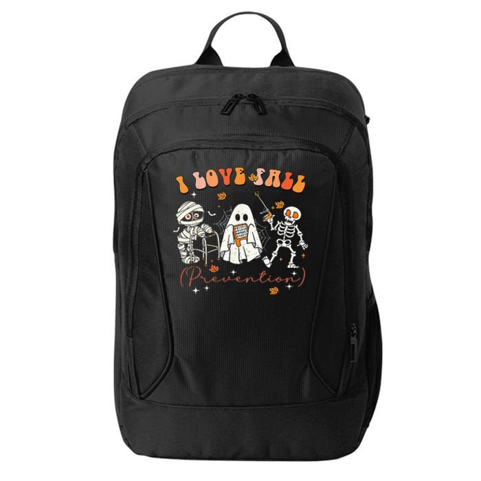 Groovy Retro I Love Fall Prevention Fall Physical Therapy City Backpack