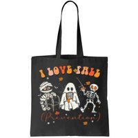 Groovy Retro I Love Fall Prevention Fall Physical Therapy Tote Bag