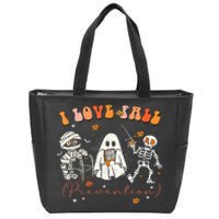 Groovy Retro I Love Fall Prevention Fall Physical Therapy Zip Tote Bag