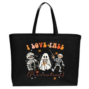 Groovy Retro I Love Fall Prevention Fall Physical Therapy Cotton Canvas Jumbo Tote