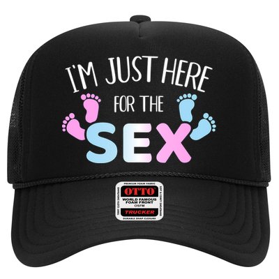 Gender Reveal I'm Here Just For The Sex Gift Trucker Hat