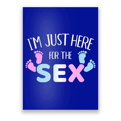 Gender Reveal I'm Here Just For The Sex Gift Poster