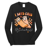 Groovy Retro I Love Fall Prevention Fall Physical Therapy Long Sleeve Shirt