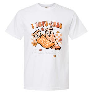 Groovy Retro I Love Fall Prevention Fall Physical Therapy Garment-Dyed Heavyweight T-Shirt