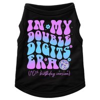 Groovy Retro In My Double Digits Era 10th Birthday Version Doggie Tank