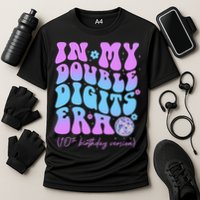 Groovy Retro In My Double Digits Era 10th Birthday Version Performance Shirt