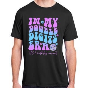 Groovy Retro In My Double Digits Era 10th Birthday Version Adult ChromaSoft Performance T-Shirt