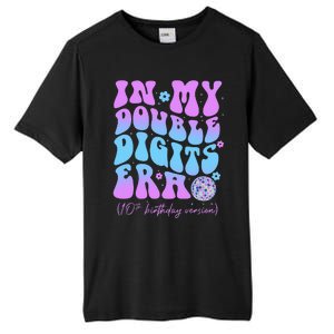 Groovy Retro In My Double Digits Era 10th Birthday Version Tall Fusion ChromaSoft Performance T-Shirt