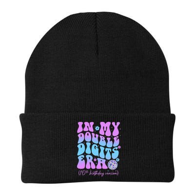 Groovy Retro In My Double Digits Era 10th Birthday Version Beanie