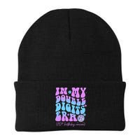 Groovy Retro In My Double Digits Era 10th Birthday Version Beanie