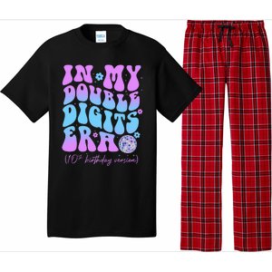 Groovy Retro In My Double Digits Era 10th Birthday Version Pajama Set