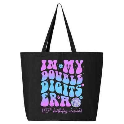 Groovy Retro In My Double Digits Era 10th Birthday Version 25L Jumbo Tote