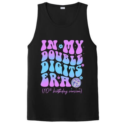 Groovy Retro In My Double Digits Era 10th Birthday Version PosiCharge Competitor Tank