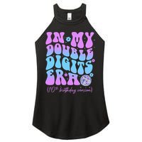 Groovy Retro In My Double Digits Era 10th Birthday Version Women's Perfect Tri Rocker Tank