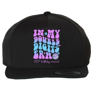 Groovy Retro In My Double Digits Era 10th Birthday Version Wool Snapback Cap