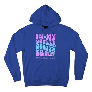 Groovy Retro In My Double Digits Era 10th Birthday Version Hoodie