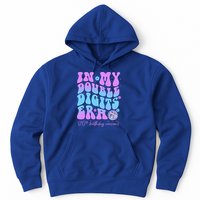 Groovy Retro In My Double Digits Era 10th Birthday Version Hoodie