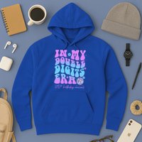 Groovy Retro In My Double Digits Era 10th Birthday Version Hoodie