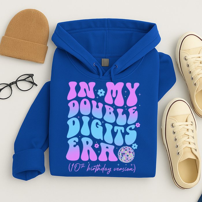 Groovy Retro In My Double Digits Era 10th Birthday Version Hoodie