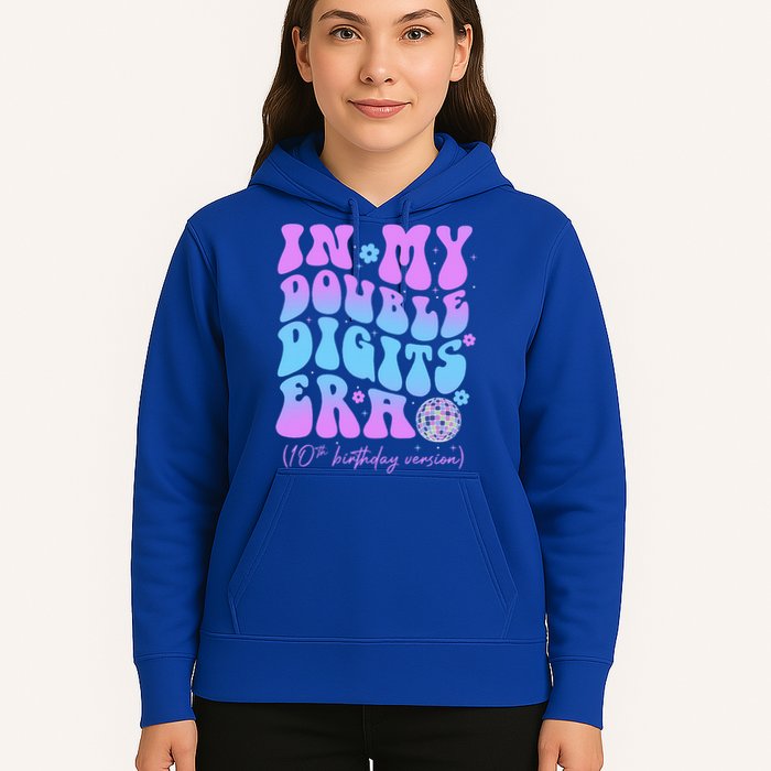 Groovy Retro In My Double Digits Era 10th Birthday Version Hoodie