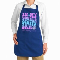 Groovy Retro In My Double Digits Era 10th Birthday Version Apron