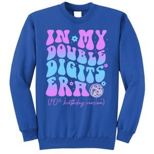 Groovy Retro In My Double Digits Era 10th Birthday Version Sweatshirt