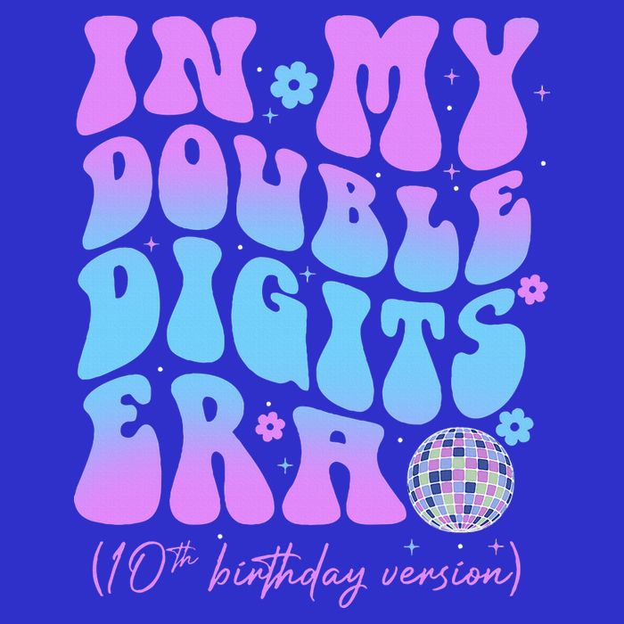 Groovy Retro In My Double Digits Era 10th Birthday Version Sweatshirt