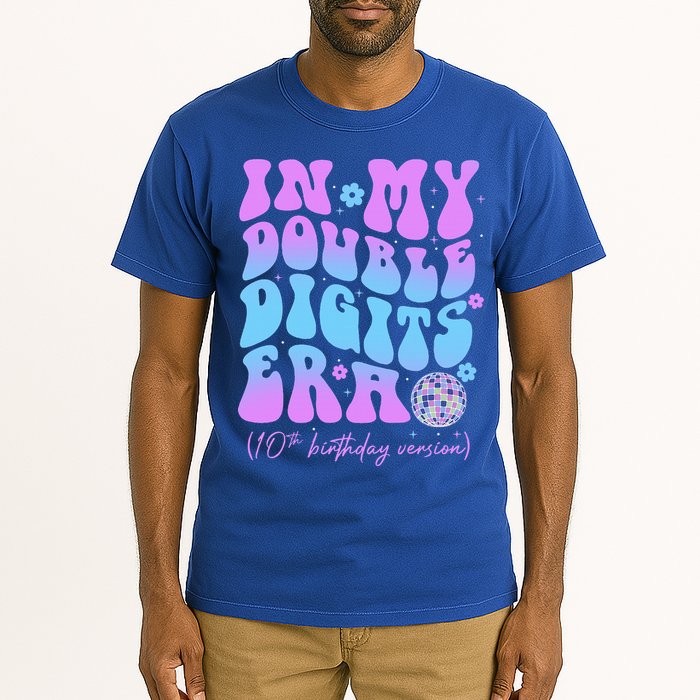 Groovy Retro In My Double Digits Era 10th Birthday Version Tall T-Shirt