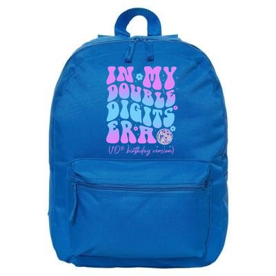 Groovy Retro In My Double Digits Era 10th Birthday Version 16 in Basic Backpack