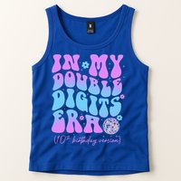 Groovy Retro In My Double Digits Era 10th Birthday Version Tank Top