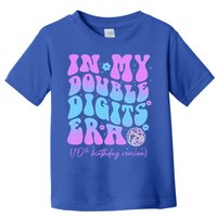 Groovy Retro In My Double Digits Era 10th Birthday Version Toddler T-Shirt