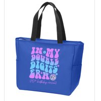 Groovy Retro In My Double Digits Era 10th Birthday Version Zip Tote Bag