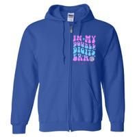 Groovy Retro In My Double Digits Era 10th Birthday Version Full Zip Hoodie