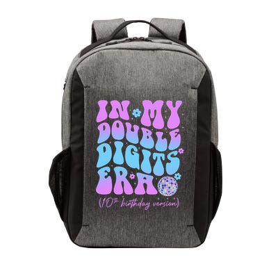 Groovy Retro In My Double Digits Era 10th Birthday Version Vector Backpack