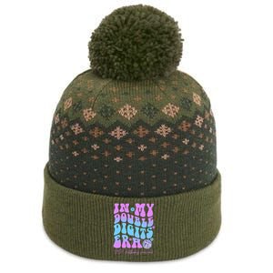 Groovy Retro In My Double Digits Era 10th Birthday Version The Baniff Cuffed Pom Beanie