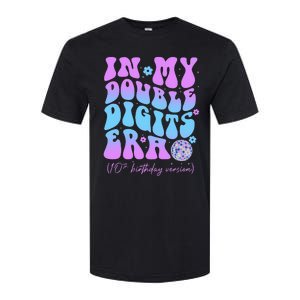 Groovy Retro In My Double Digits Era 10th Birthday Version Softstyle CVC T-Shirt