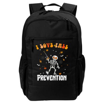 Groovy Retro I Love Fall Prevention Fall Physical Therapy Daily Commute Backpack