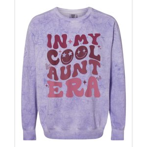 Groovy Retro In My Cool Aunt Era Cool Gifts For Auntie Colorblast Crewneck Sweatshirt