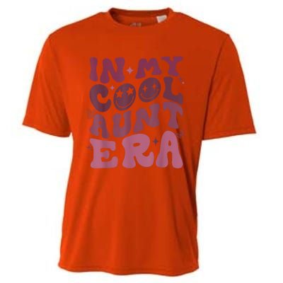 Groovy Retro In My Cool Aunt Era Cool Gifts For Auntie Cooling Performance Crew T-Shirt