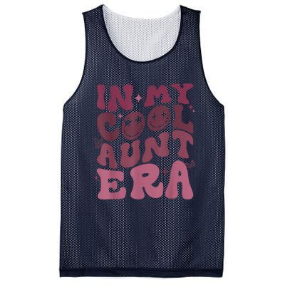 Groovy Retro In My Cool Aunt Era Cool Gifts For Auntie Mesh Reversible Basketball Jersey Tank